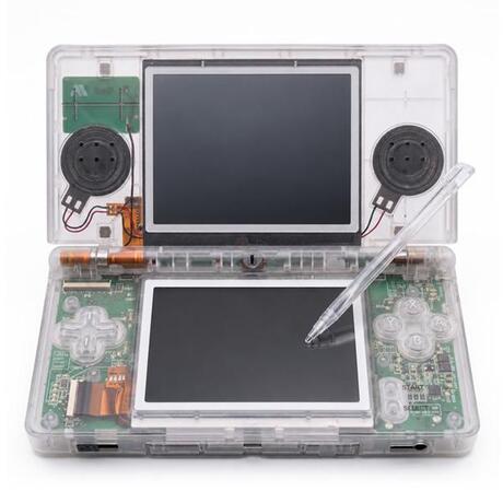 Nintendo DS Lite - Transparant Wit - Special Edition eXtremeRate Behuizing